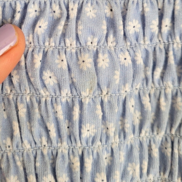 Xtraordinary Shirred Toddler Shirt. Light Blue. - Picture 4 of 4